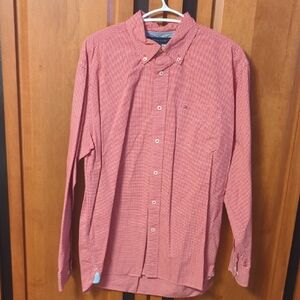 Tommy Hilfiger Red Checkered Men's Shirt